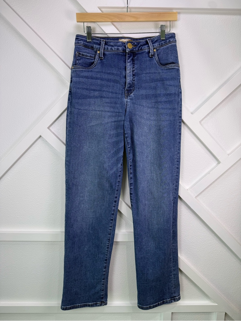 KUT From The Kloth High Rise Straight Leg Jeans Medium Wash Size 6